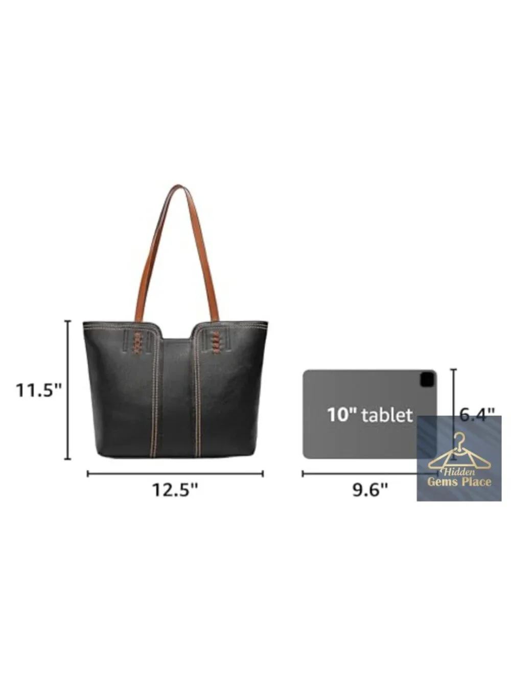 Faux Leather Hobo Tote Bag with Top Zipper Closure